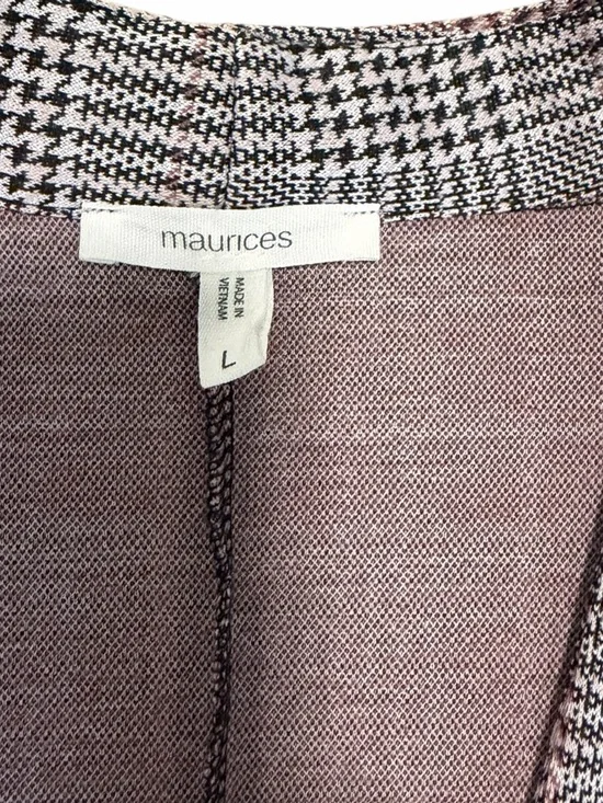 Maurices Gray Plaid Blazer with Pink Accents - Picture 3 of 4